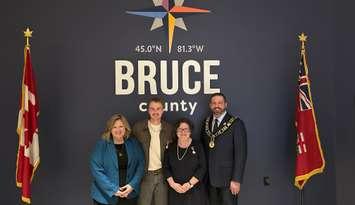 Bruce County recognizes Muriel Shular and Owen Riegling, as recipients of the prestigious King Charles III Coronation Medal. Photo from Bruce County