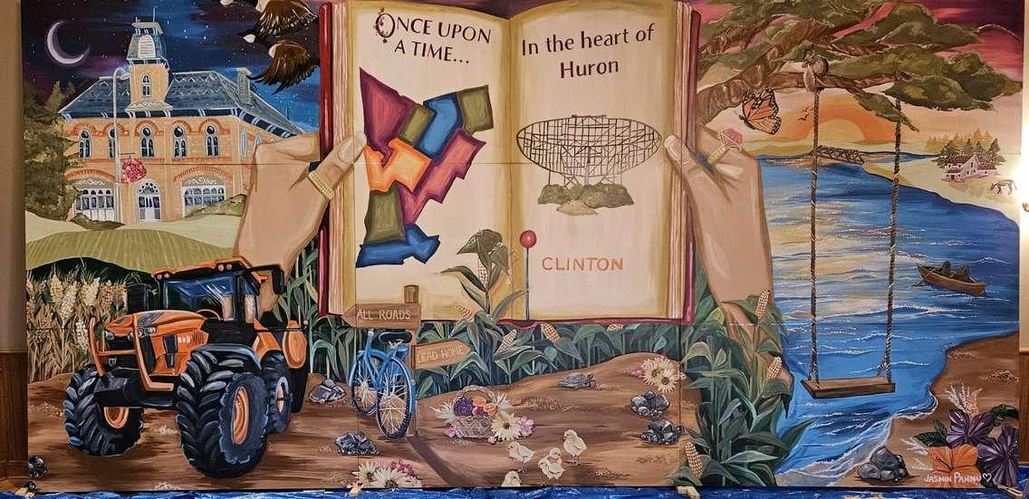 The Clinton mural, which is part of the Huron County Mural project. (Photo courtesy of Angela Smith, Community Improvement Coordinator, Municipality of Central Huron)