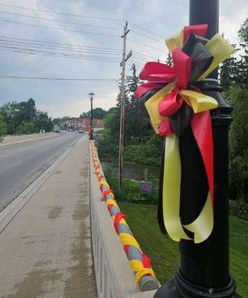 Decorations up around Chesley ahead of the 2025 Homecoming celebrations. Photo provided by Chesley Homecoming.