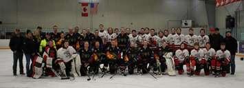 Charity Hcckey game, arran elderslie, feb 18, 2024