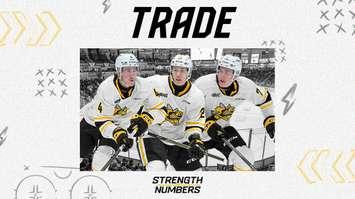 The Sarnia Sting announce a trade with North Bay (Photo courtesy of Sarnia Sting via X)