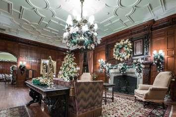 Willistead Manor decorated for the holidays. (Photo courtesy City of Windsor)