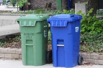 Recycling bins.  (Photo by Adelle Loiselle)