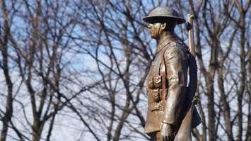 Remembrance Day ceremony at Sarnia's Veterans Park. (Blackburn Media file photo)