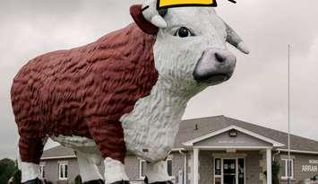Big Bruce crowned champion in a roadside attraction contest. (Image courtesy of Arran-Elderslie via arran-elderslie.ca.)