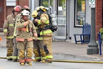 Provincial Hazmat Team at gas leak in Wheatley. Photo via CKFES. June 4, 2021.