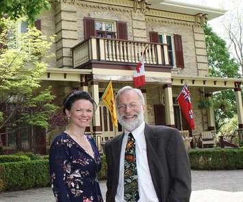 Public Health Nurse Michelle Carter and Acting Medical Officer of Health Maarten Bokhout in front of Kildonan House (photo submitted)