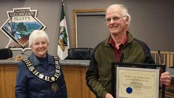 Georgian Bluffs Senior volunteer awards - Robert Knapp. Photo submitted by Georgian Bluffs