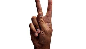 Peace sign. Photo Credit:Cunaplus_M.Faba   License type:Royalty-free Collection:iStock / Getty Images Plus  