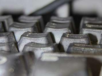 A computer keyboard.  (Photo by Adelle Loiselle.)