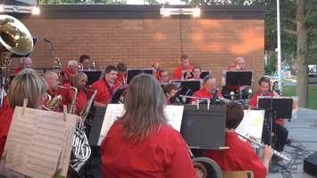 Chatham Concert Band performs in Tecumseh Park. (BlackburnNews.com file photo by Trevor Thompson)
