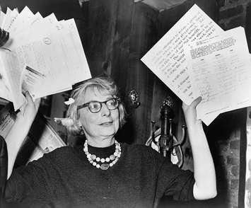 Public domain photo of Jane Jacobs from Wikipedia Commons.