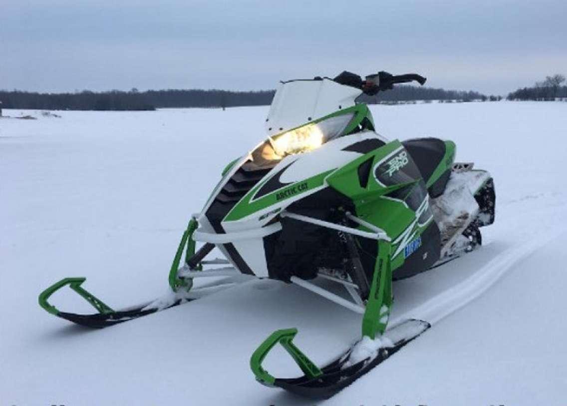 A snowmobile stolen in Chatsworth on January 23, 2025. Photo provided by Grey Bruce OPP.