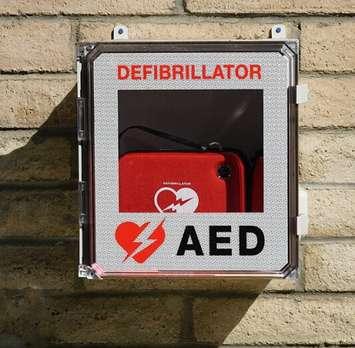 An outdoor AED. File photo courtesy of © Can Stock Photo /RichardStephen