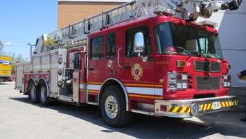 File photo of a London fire truck. (Photo by Miranda Chant, Blackburn News)