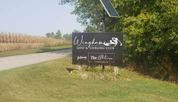 Entrance to Wingham Golf & Curling Club (Photo by Adam Bell)