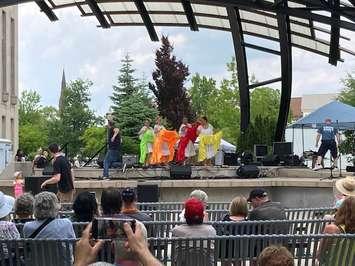 Dancers perform at the Huron Multicultural Festival.