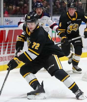 Sarnia Sting vs Saginaw Spirit, Nov. 25, 2023 (Image courtesy of the Sarnia Sting via X)