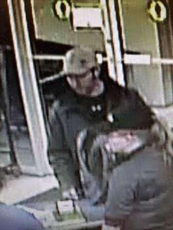 A suspect sought in a theft from a Quinn Drive store - Mar 17/20 (Photo courtesy of Sarnia Police Service)