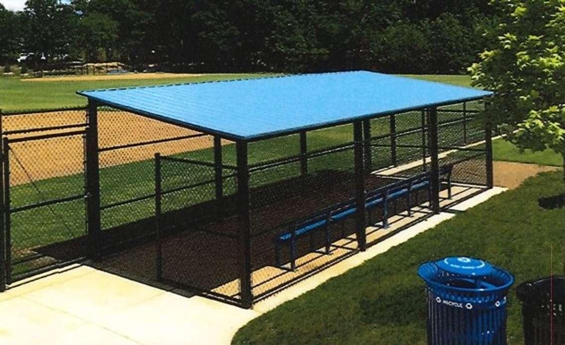 Greenwood Park dugout. (Photo by the Town of Petrolia)