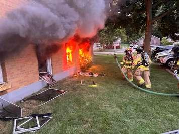 Sarnia Fire rescue on the scene of an apartment fire (Photo by: Sarnia Fire Rescue)