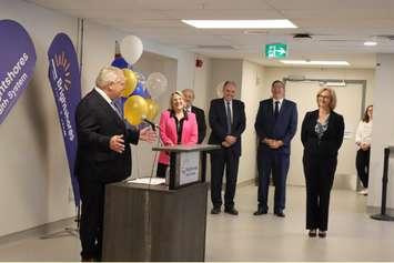 Left to right: Doug Ford, Sylvia Jones, Michael Tibollo, Rick Byers, Dave Smith, Ann Ford (Photo provided by Brightshores)