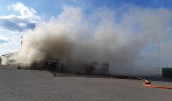 A picture from the Waste Management facility on Monday (Submitted Photo)