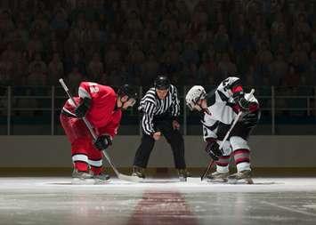 Hockey faceoff