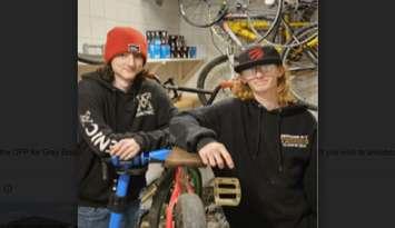 TLC Bike Shop in Meaford operated by Lucas Van Horn and Tyler White. Photo from Grey Bruce OPP