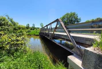 Structure E1, known as the Priebe Bridge will be closed effective October 21, 2024 and will not be reopened for about seven weeks. Photo from Arran Elderslie 