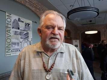 Terry Saxby-Goderich Flea Market vendor spokesperson. (Photo by Bob Montgomery)