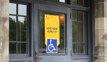 Polling station in Windsor-Tecumseh riding for the 2014 Provincial Election (Photo by Maureen Revait)