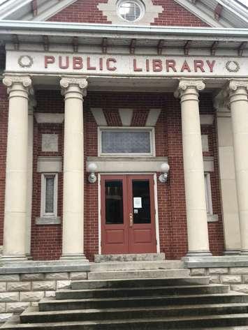 The Hanover Public Library  is located in the Downtown area of Hanover. (Blackburnnews.com stock photo by Brent Tremble)