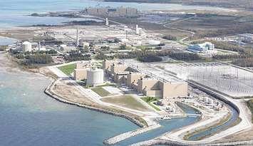 (Aerial photo of the Bruce Power Plant)