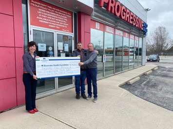 Progressive Auto Sales donates $25,000 to the Bluewater Health Foundation - Apr 30/20 (Photo courtesy of BWH Foundation)