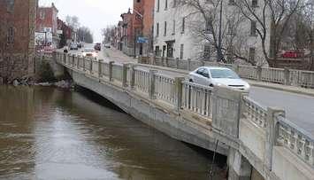 Paisley's bridge over the Teeswater River, Friday, Feb. 23rd. (Kirk Scott photo)