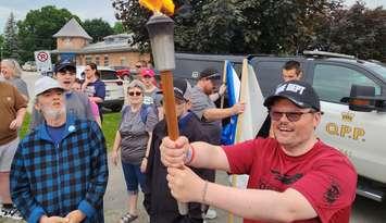 The Ontario Law Enforcement Torch Run (LETR) was held in Huron County on Wednesday, June 5th. Photo from Huron County OPP