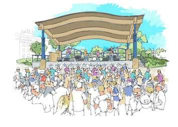 Grand Bend Rotary Community Stage concept drawing by David Bannister (Submitted photo.)