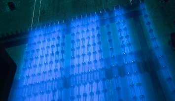 Harvested Cobalt-60 to be used to sterilize key medical equipment worldwide. (Photo provided by Steve McAllister, Communications Specialist, Corporate Affairs, Bruce Power) 