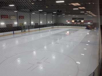 A practice rink at the WFCU Centre in Windsor, November 17, 2018. Photo by Mark Brown/Blackburn News.