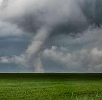 Tornado that touched down north of Holmesville on July 26, 2025. (Photo by: Jamie Worne/ Randomshots_lifeinpixels)