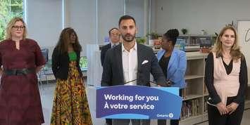 Minister of Education Stephen Lecce, August 28. 2023. (via YouTube) 