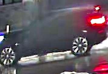 A vehicle seen near a fire on Cowan Court in Amherstburg, January 18, 2025. Image provided by Windsor police Amherstburg detachment.