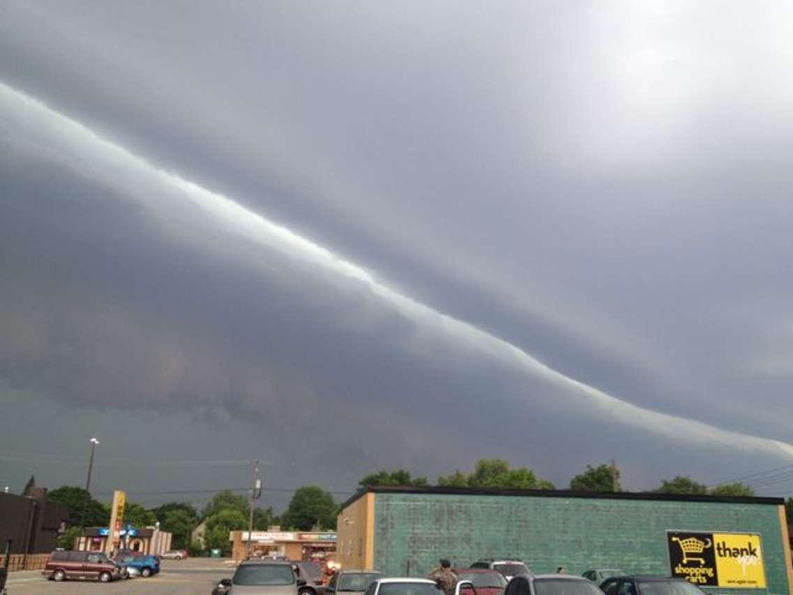 Storm clouds in Chatham, June 18, 2014. (Photo courtesy of Stephanie via the Blackburn Radio app)