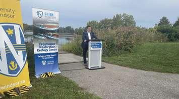 Windsor-Tecumseh MP Irek Kusmierczyk announces funding for Great Lakes projects, September 20, 2024.