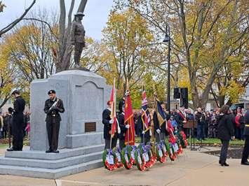 Remembrance Day at Veterans Park in Sarnia - November 11/24 (Sarnia News Today photo by Natalia Vega)