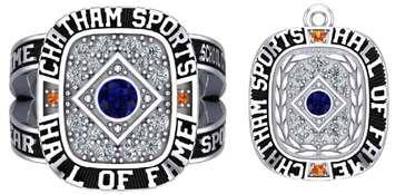 A Chatham Sports Hall of Fame ring and a Chatham
Sports Hall of Fame pendant. (Photo courtesy of Chatham-Kent Crime Stoppers)