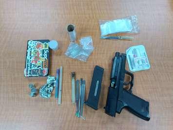 Seized items. Photo provided by the Grey Bruce OPP. 