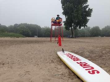 Sarnia's Canatara Park Beach and lifeguard. June 25, 2014 BlackburnNews.com (Photo by Melanie Irwin)