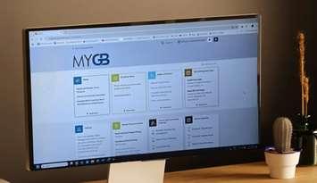 A computer logged onto MyGB. Photo provided by the Township of Georgian Bluffs. 